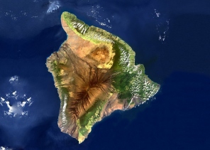 hawaii island from space